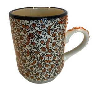 Traditional Turkish Hand Painted Ceramic Mug